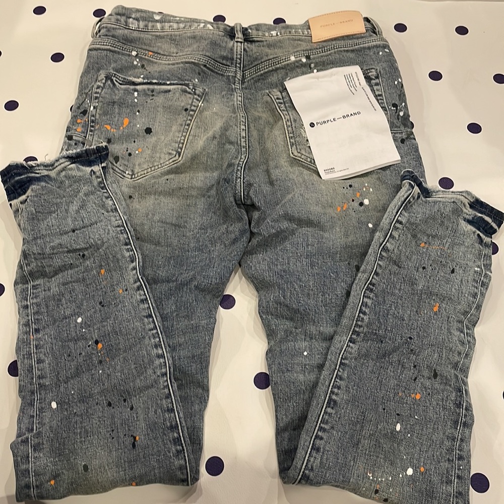 PURPLE BRAND P001 LOW RISE SKINNY JEANS - Picture 4 of 6